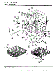 04 - Tub Assembly parts for Magic Chef Dishwasher DU120CA-20 from AppliancePartsPros.com