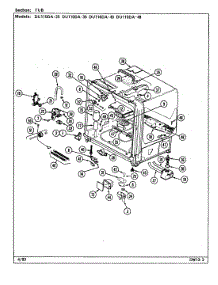 05 - Tub Assembly parts for Magic Chef Dishwasher DU110DA-45 from AppliancePartsPros.com
