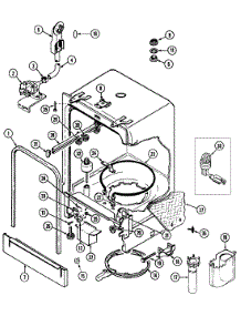 06 - Tub parts for Magic Chef Dishwasher DU4JV-CAN from AppliancePartsPros.com