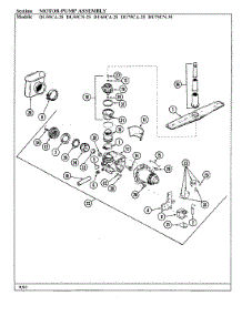 03 - Motor / Pump Assy(Du55ca / Cn-25 Du65ca-25) parts for Magic Chef Dishwasher DU65CA-25 from AppliancePartsPros.com