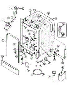 05 - Tub parts for Magic Chef Dishwasher DU4500V from AppliancePartsPros.com