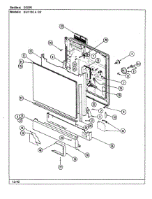 02 - Door parts for Magic Chef Dishwasher DU110CA-20 from AppliancePartsPros.com