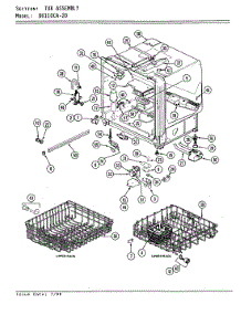 04 - Tub Assembly parts for Magic Chef Dishwasher DU110CA-20 from AppliancePartsPros.com