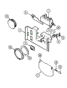 05 - Soap Dispenser parts for Magic Chef Dishwasher DU2J from AppliancePartsPros.com
