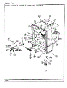 05 - Tub (Du55ca / Cn, Du65ca, Du75ca-45) parts for Magic Chef Dishwasher DU55CN-45 from AppliancePartsPros.com