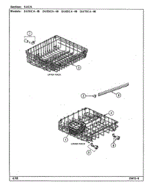 04 - Rack (Du55ca / Cn-48 & Du65ca-48) parts for Magic Chef Dishwasher DU55CN-48 from AppliancePartsPros.com
