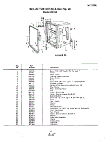 09 - Tub parts for Magic Chef Dishwasher UD158 from AppliancePartsPros.com