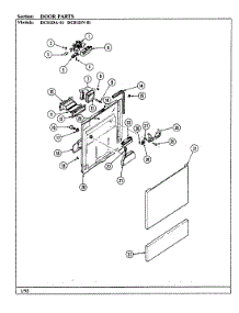 02 - Door Parts parts for Magic Chef Dishwasher DC81DA-01 from AppliancePartsPros.com