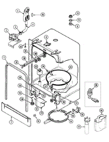 06 - Tub parts for Magic Chef Dishwasher DU2J-C from AppliancePartsPros.com