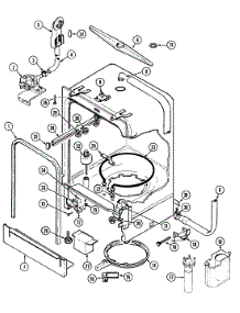 06 - Tub parts for Magic Chef Dishwasher DU2J3B from AppliancePartsPros.com