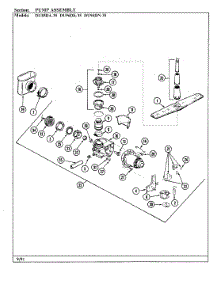 03 - Pump Assembly parts for Magic Chef Dishwasher DU85DA-35 from AppliancePartsPros.com