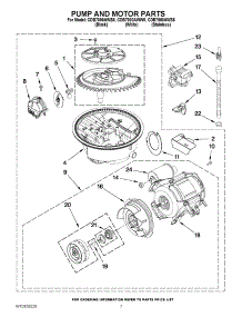 06 - Pump And Motor Parts parts for Magic Chef Dishwasher CDB7000AWB5 from AppliancePartsPros.com