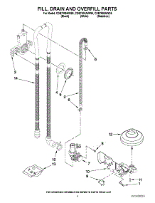 04 - Fill, Drain And Overfill Parts parts for Magic Chef Dishwasher CDB7000AWW5 from AppliancePartsPros.com