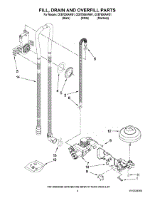 04 - Fill, Drain And Overfill Parts parts for Maytag Dishwasher CDB7000AWB1 from AppliancePartsPros.com