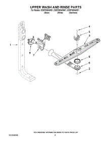 07 - Upper Wash And Rinse Parts parts for Maytag Dishwasher CDB7000AWB1 from AppliancePartsPros.com