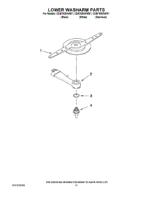 11 - Lower Washarm Parts parts for Maytag Dishwasher CDB7000AWW1 from AppliancePartsPros.com