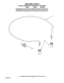 05 - Heater Parts parts for Maytag Dishwasher CDB1500AWB1 from AppliancePartsPros.com