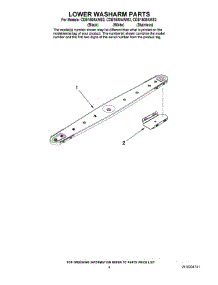 04 - Lower Washarm Parts parts for Maytag Dishwasher CDB1500AWW3 from AppliancePartsPros.com