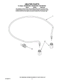 05 - Heater Parts parts for Maytag Dishwasher CDB1500AWS3 from AppliancePartsPros.com
