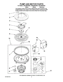 08 - Pump And Motor Parts parts for Maytag Dishwasher CDB1500AWB2 from AppliancePartsPros.com