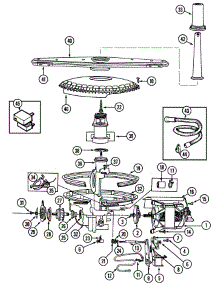 Pump & Motor parts for Magic Chef Dishwasher OEMM1-DU2J-C from AppliancePartsPros.com