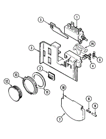 Soap Dispenser parts for Magic Chef Dishwasher OEMM1-DU2J from AppliancePartsPros.com