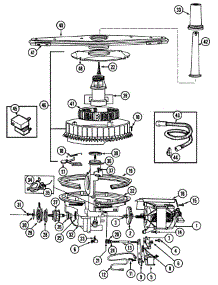 Pump & Motor (Du5j / Du5j-Can) parts for Magic Chef Dishwasher OEMM1-DU5J from AppliancePartsPros.com