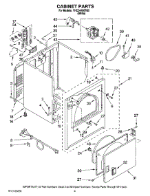02 - Cabinet Parts parts for Whirlpool Dryer YHED4400TQ0 from AppliancePartsPros.com
