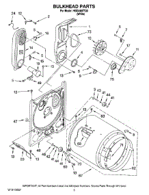 03 - Bulkhead Parts parts for Maytag Dryer HGD4400TQ0 from AppliancePartsPros.com