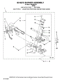 04 - 8318272 Burner Assembly, Optional Parts (Not Included) parts for Maytag Dryer HGD4400TQ0 from AppliancePartsPros.com