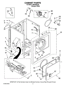 02 - Cabinet Parts parts for Maytag Dryer HGD4300TQ0 from AppliancePartsPros.com