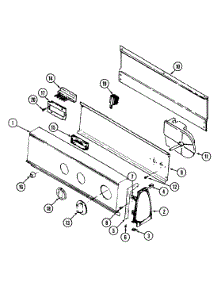 02 - Control Panel (Yg208kv) parts for Magic Chef Dryer YG208KV from AppliancePartsPros.com