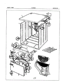 03 - Exterior parts for Magic Chef Dryer YG20EN1 from AppliancePartsPros.com