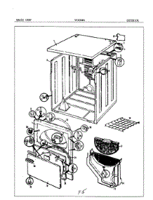 03 - Exterior parts for Magic Chef Dryer YG20EN2 from AppliancePartsPros.com