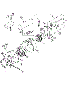 05 - Motor Drive parts for Magic Chef Dryer YG228LV from AppliancePartsPros.com