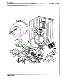 04 - Cylinder & Drive (Rev. A-D) parts for Magic Chef Dryer YE26HN2 from AppliancePartsPros.com