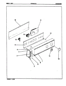 02 - Control Panel (Rev. A-D) parts for Magic Chef Dryer YE26HN2 from AppliancePartsPros.com