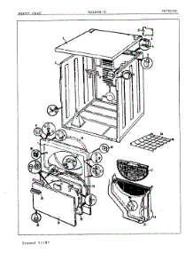 03 - Exterior parts for Magic Chef Dryer YG20FN5 from AppliancePartsPros.com