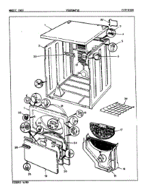 04 - Cylinder & Drive (Yg20h2)(Rev. E) parts for Magic Chef Dryer YG20HA2 from AppliancePartsPros.com