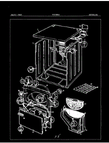 03 - Exterior parts for Magic Chef Dryer YG20EN4 from AppliancePartsPros.com
