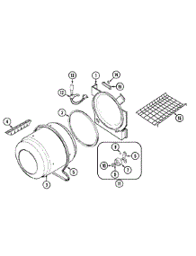 06 - Tumbler parts for Magic Chef Dryer YG228LM from AppliancePartsPros.com