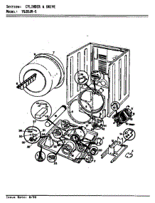 02 - Cylinder & Drive (Yg20jn5)(Rev. A-D) parts for Magic Chef Dryer YG20JN5 from AppliancePartsPros.com