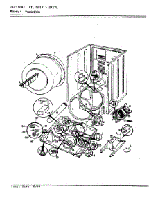 03 - Cylinder & Drive (Rev. A-C) parts for Magic Chef Dryer YG20JY25 from AppliancePartsPros.com