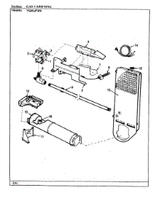 07 - Gas Carrying (Rev. A-C) parts for Magic Chef Dryer YG20JN25 from AppliancePartsPros.com