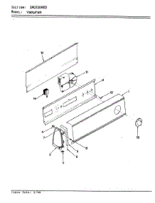 02 - Control Panel (Rev. A-C) parts for Magic Chef Dryer YG20JN25 from AppliancePartsPros.com