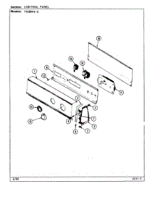 02 - Control Panel (Yg20hv3) parts for Magic Chef Dryer YG20HV3 from AppliancePartsPros.com
