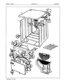 03 - Exterior parts for Magic Chef Dryer YG20FN2 from AppliancePartsPros.com
