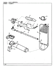 07 - Gas Carrying parts for Magic Chef Dryer YG20HA3 from AppliancePartsPros.com