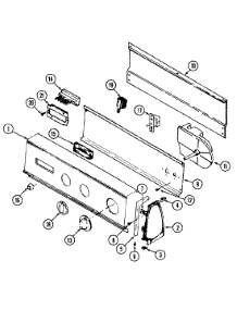 02 - Control Panel (Rev. F) parts for Magic Chef Dryer YG20JA4 from AppliancePartsPros.com