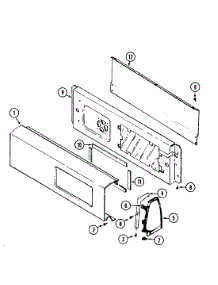 04 - Control Panel (Yg209kv) parts for Magic Chef Dryer YG209KV from AppliancePartsPros.com